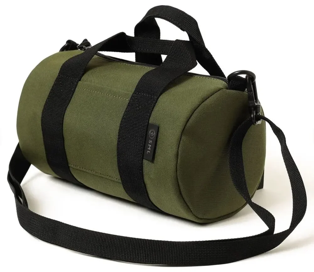 bPr BEAMS Mini Boston Shoulder Bag Olive Green Nylon